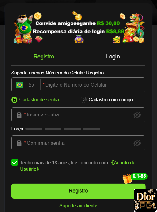 diorpg.com - acessar em rápido página de login